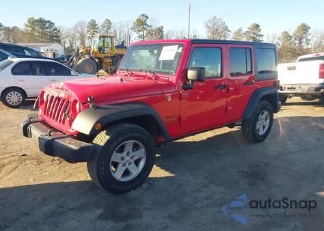 2016 Jeep Wrangler Unlimited Sport из США, поврежденный, VIN 1C4BJWDG0GL252193